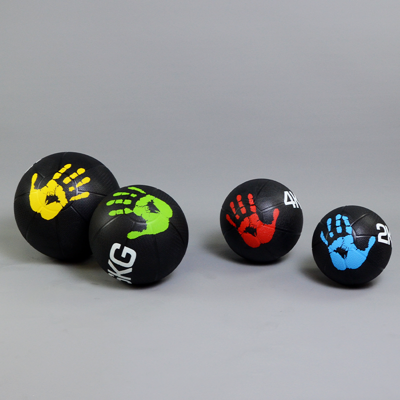 Medicine Ball Solid Fitness Handprint Rubber Drug Ball Gravity Ball Waist Belly Coordinated Movement Training