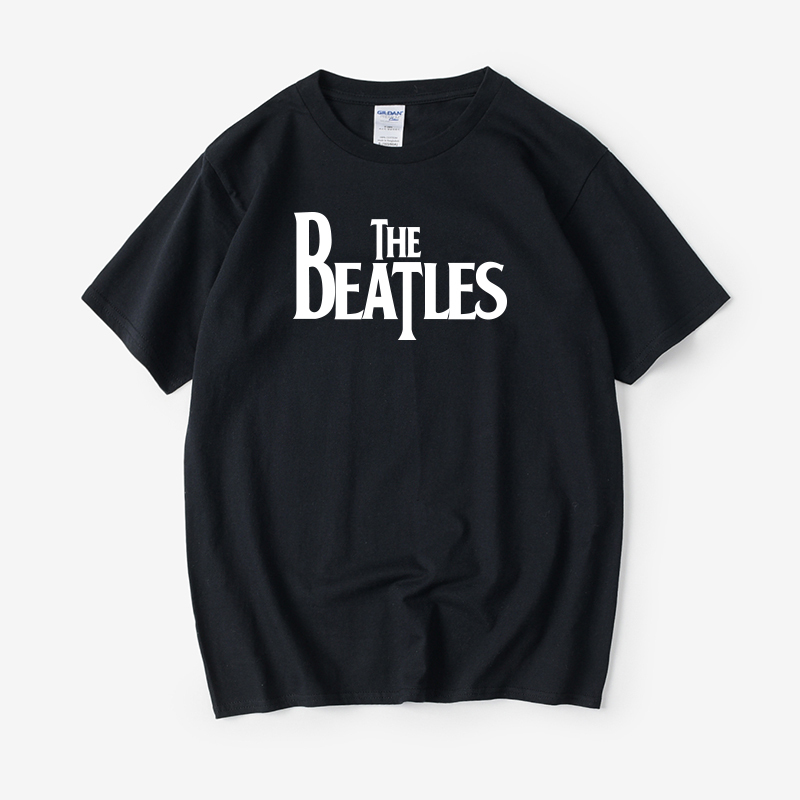 The Beatles Abbey Road Rock T-Shirt Short Sleeve Crew Neck Summer Unisex Couple Top Loose Fit