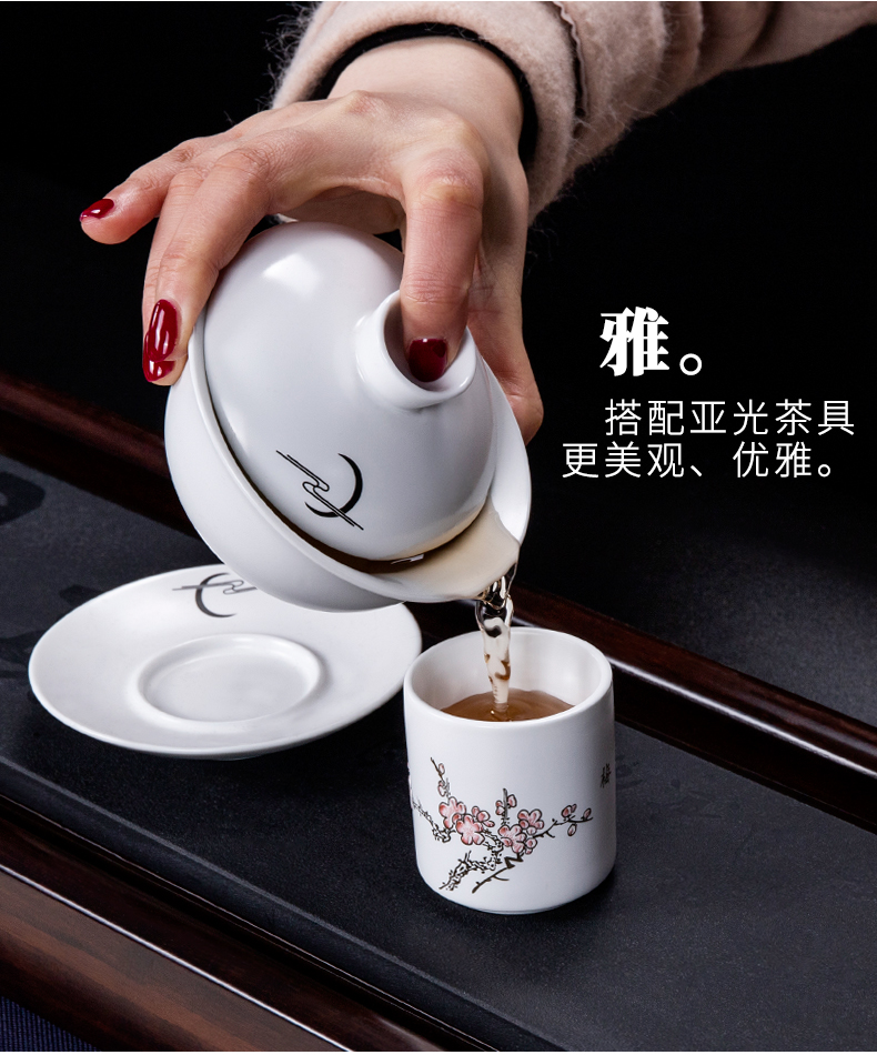 Inferior smooth white porcelain master sample tea cup of household ceramics kung fu tea set personal single cup tea accessories always hat to CPU