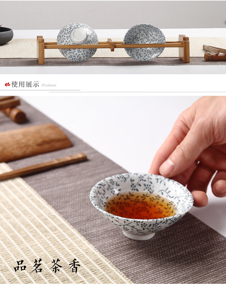 Ceramic cups master cup, small cup kunfu tea light cup China cups a single bowl sample tea cup perfectly playable cup