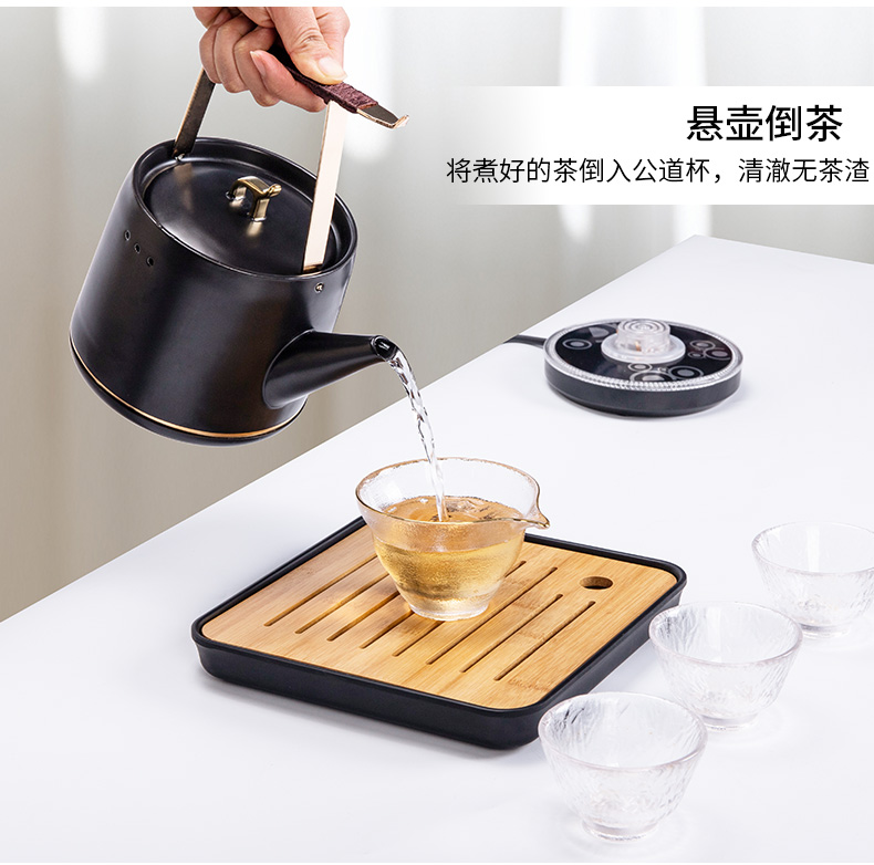 Ceramic cooking pot suit small electric home tea machine automatic electric kettle insulation TaoLu with one person