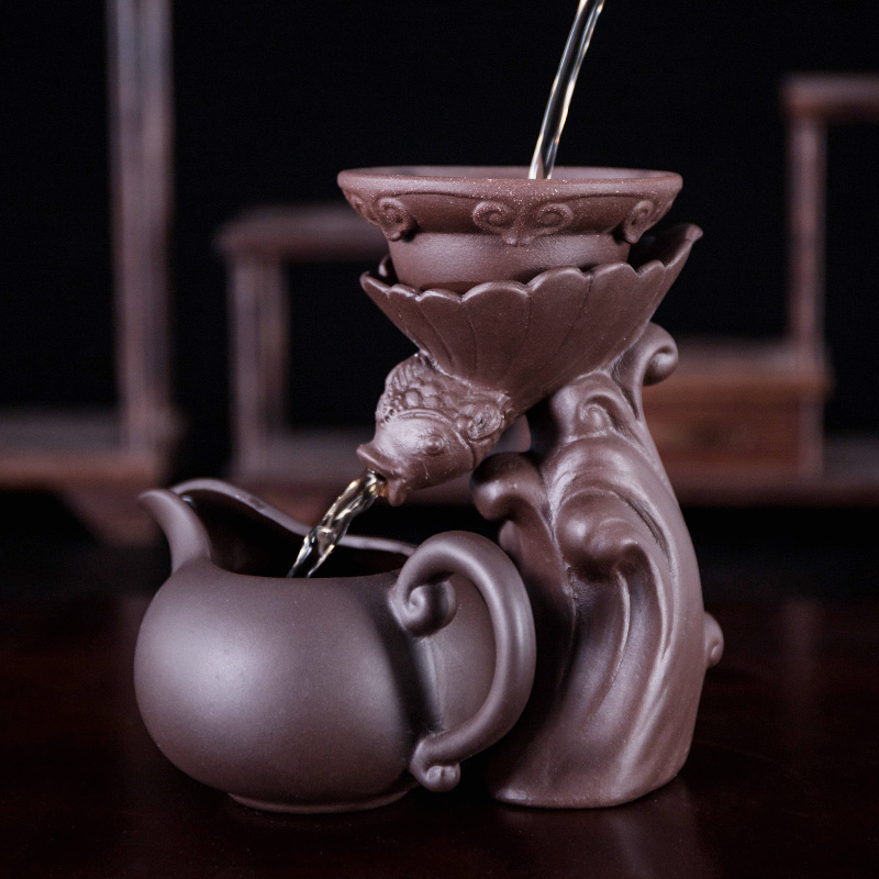 Violet arenaceous) creative tea in hot cars tea filter ceramic tea accessories filter sets tea is good