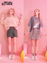 14.9元包邮  妖精的口袋 复古格子百褶裙