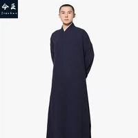 今臣 Four Seasons Cotton and Lenen Series Long Hown в летней монашкой одежде, монах Линзее, Монаховое платье, Монар монаш