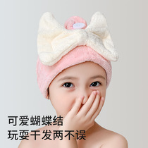 2022 new childrens hair drying cap super absorbent quick-drying thickened shower cap baby turban girls hair drying cap