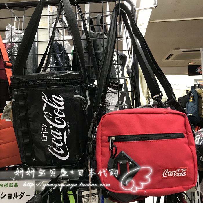 Spot Japan Buy KOL ME BABY Coca Cola Coca-Cola Shoulder Diagonal Satchel Bag