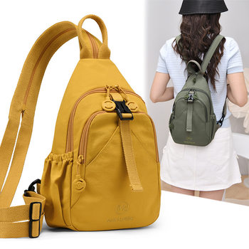 New casual men's and women's portable chest bag crossbody bag large