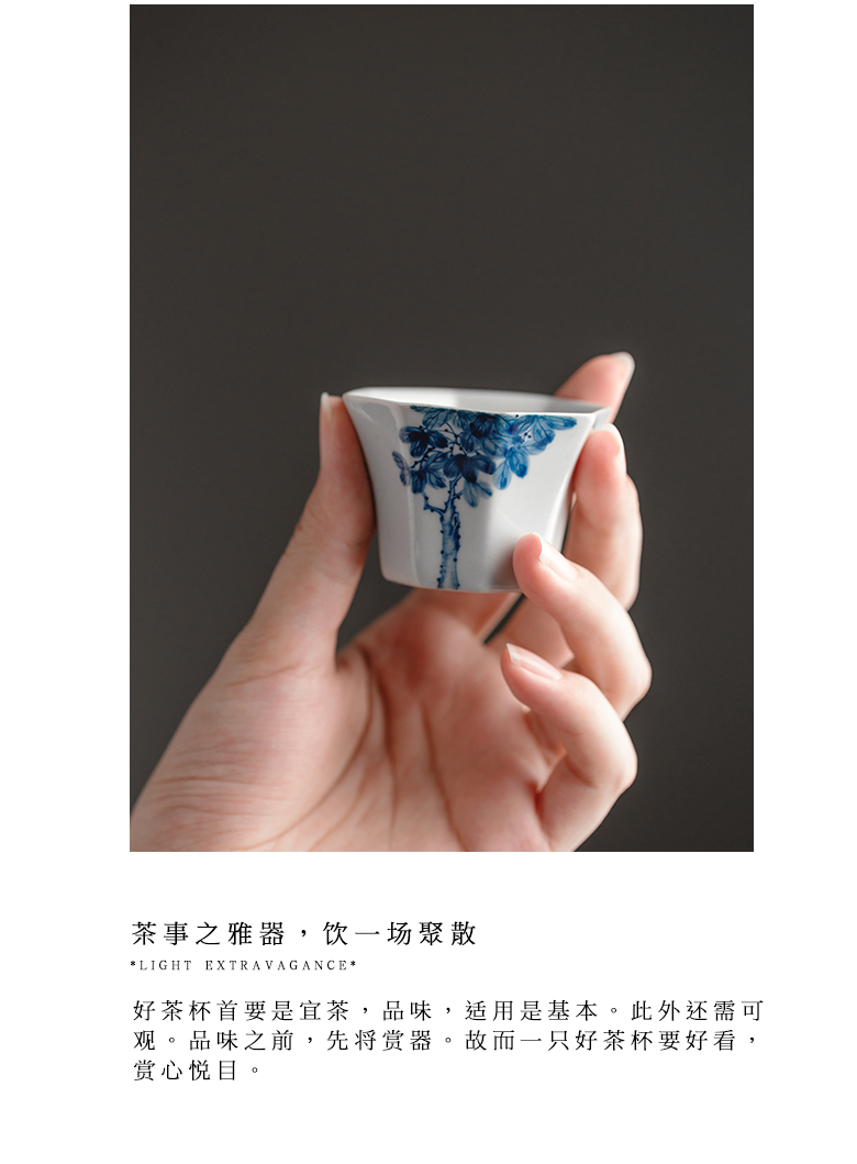 The Self - "appropriate content manually restoring ancient ways masters cup cup sample tea cup hand - made wutong tea cups Japanese jingdezhen