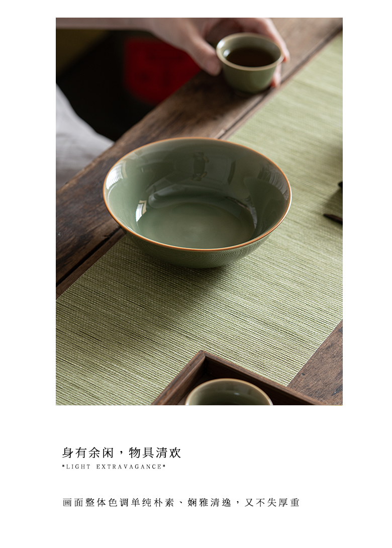 The Self - "appropriate content Japanese manual pot bearing restoring ancient ways of the up dry 'saucer base tea tray was the teapot tea accessories
