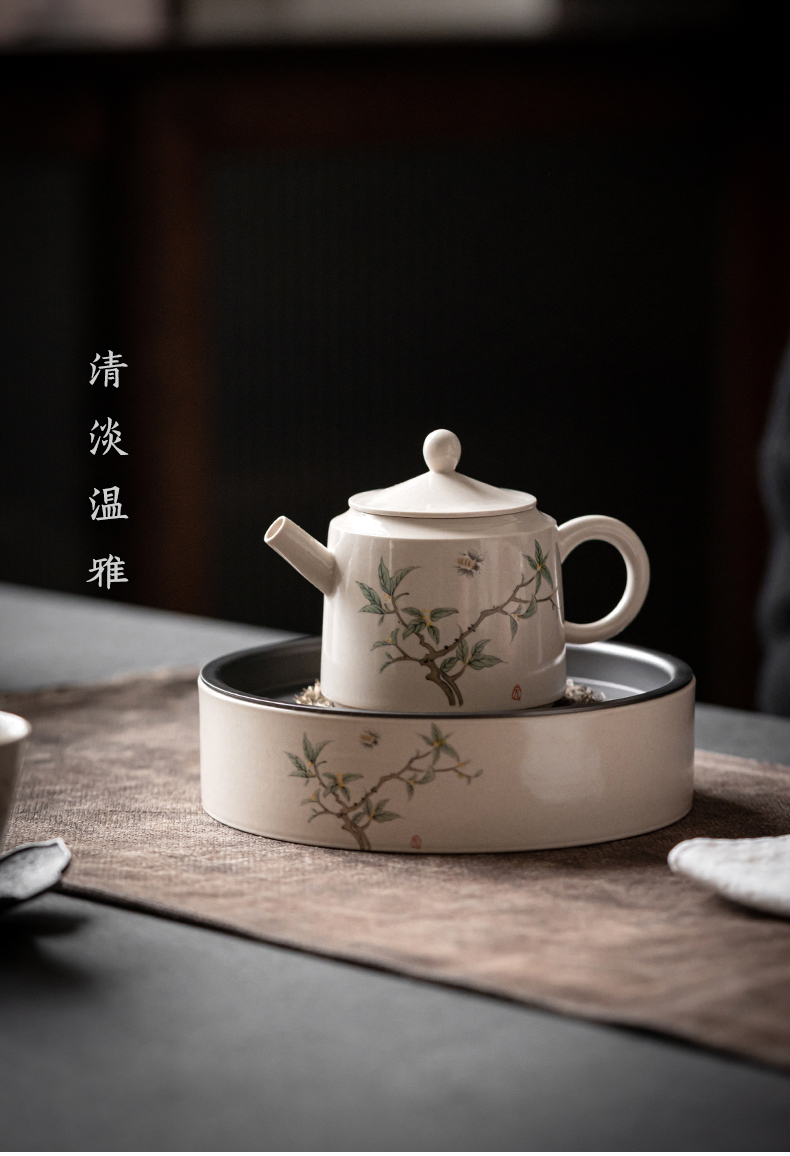 The Self - "appropriate content teapot tea jingdezhen ceramic teapot single pot of restoring ancient ways of household little teapot Japanese single