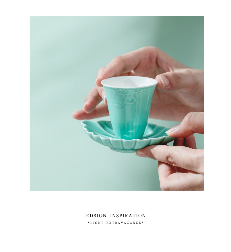 The Self - "appropriate content iris tsing kung fu tea set sample tea cup tea cups little Japanese jingdezhen tea cups and contracted