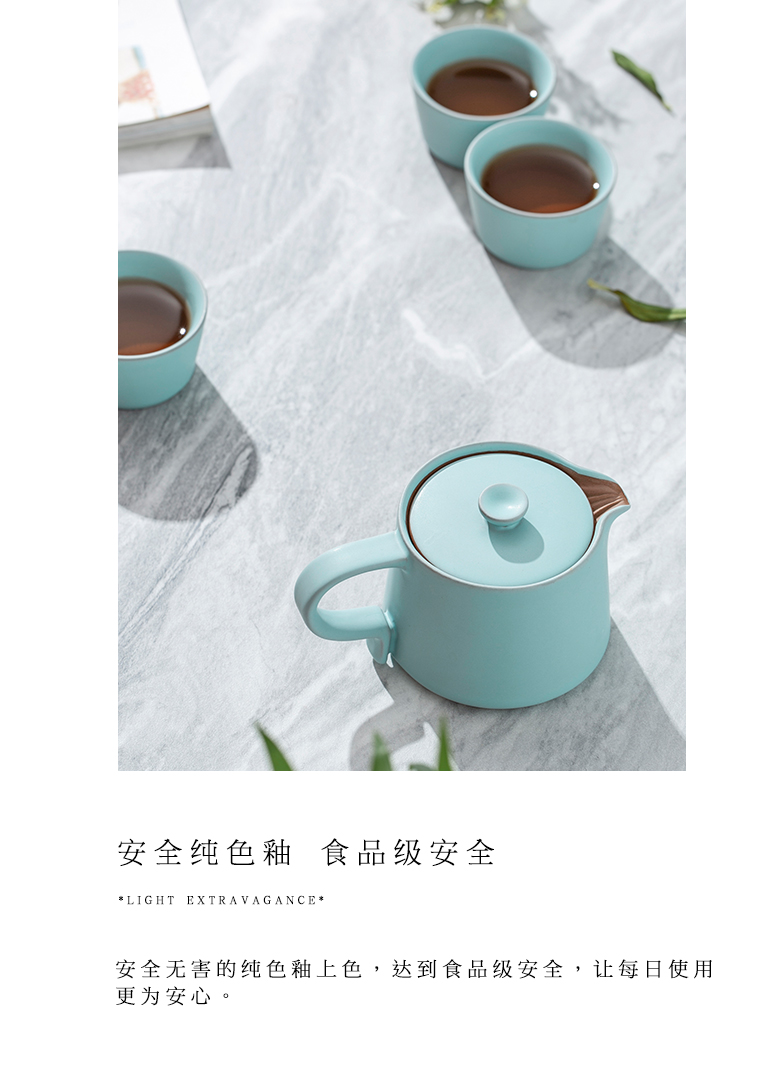 The Self - "appropriate content teapot Japanese contracted teapot ceramic tea set home little teapot small single pot of the teapot