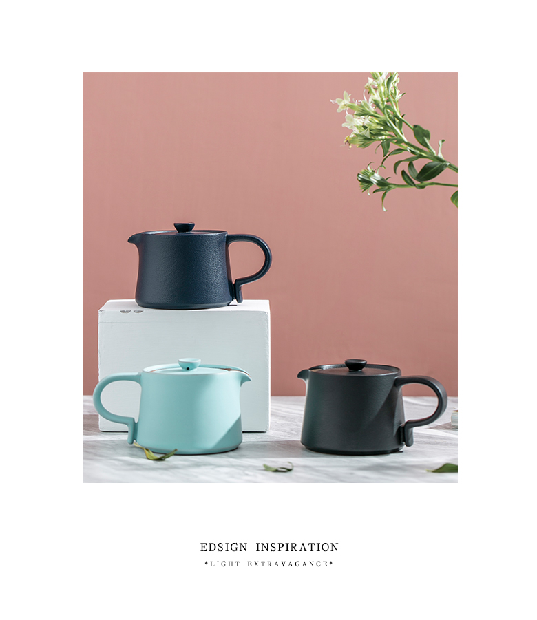 The Self - "appropriate content teapot Japanese contracted teapot ceramic tea set home little teapot small single pot of the teapot