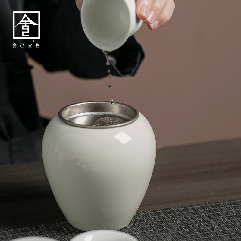The Self - "appropriate content built plant ash water restoring ancient ways Japanese cup for wash in hot water, after the fight small ceramic tea wash tea accessories
