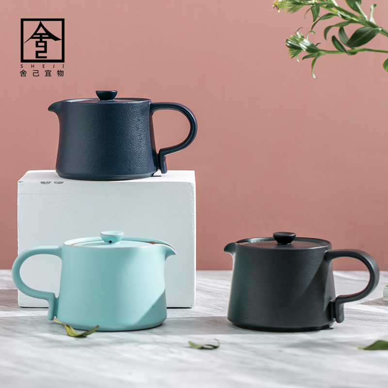 The Self - "appropriate content teapot Japanese contracted teapot ceramic tea set home little teapot small single pot of the teapot