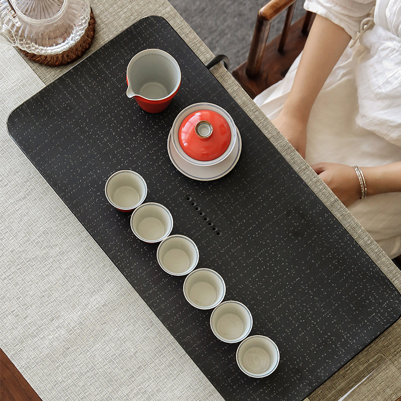 Sharply stone tea tray was kung fu tea set home a whole set of tureen office ceramic teapot tea tea