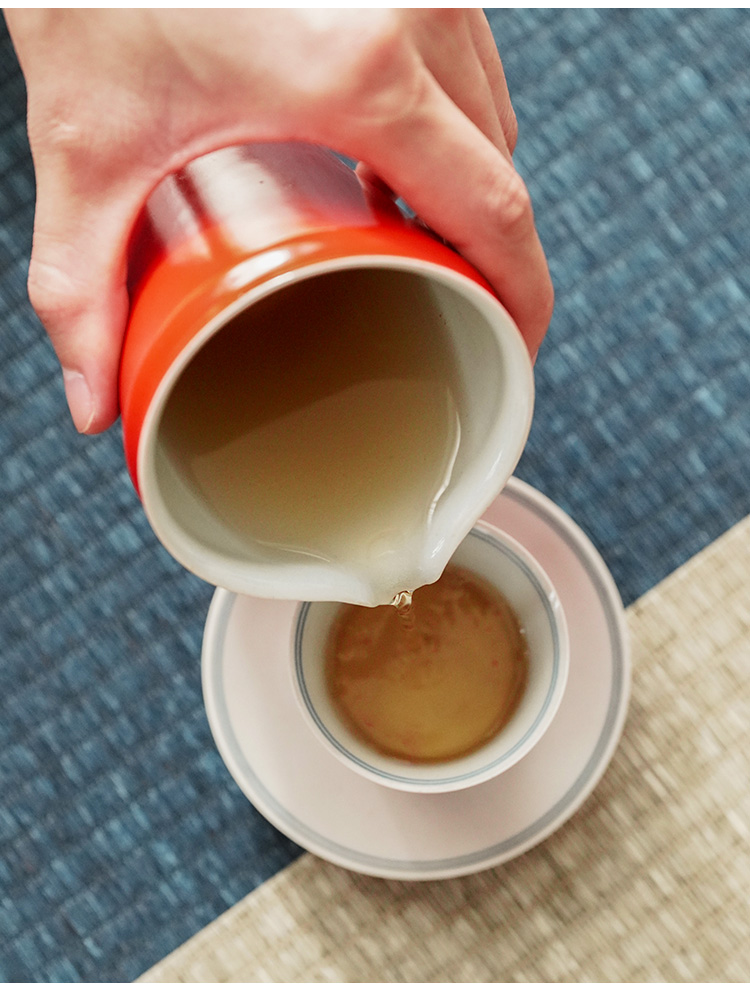 The Self - "jingdezhen undressed ore coral red tea is tea tea set ceramic fair keller points using a single male sea. A cup of tea