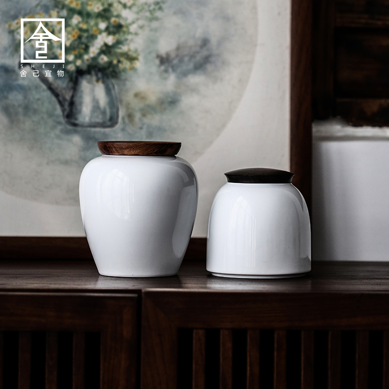 The Self - "jingdezhen Japanese ceramic tea pot, household porcelain pot seal pot of tea storehouse storage POTS, POTS