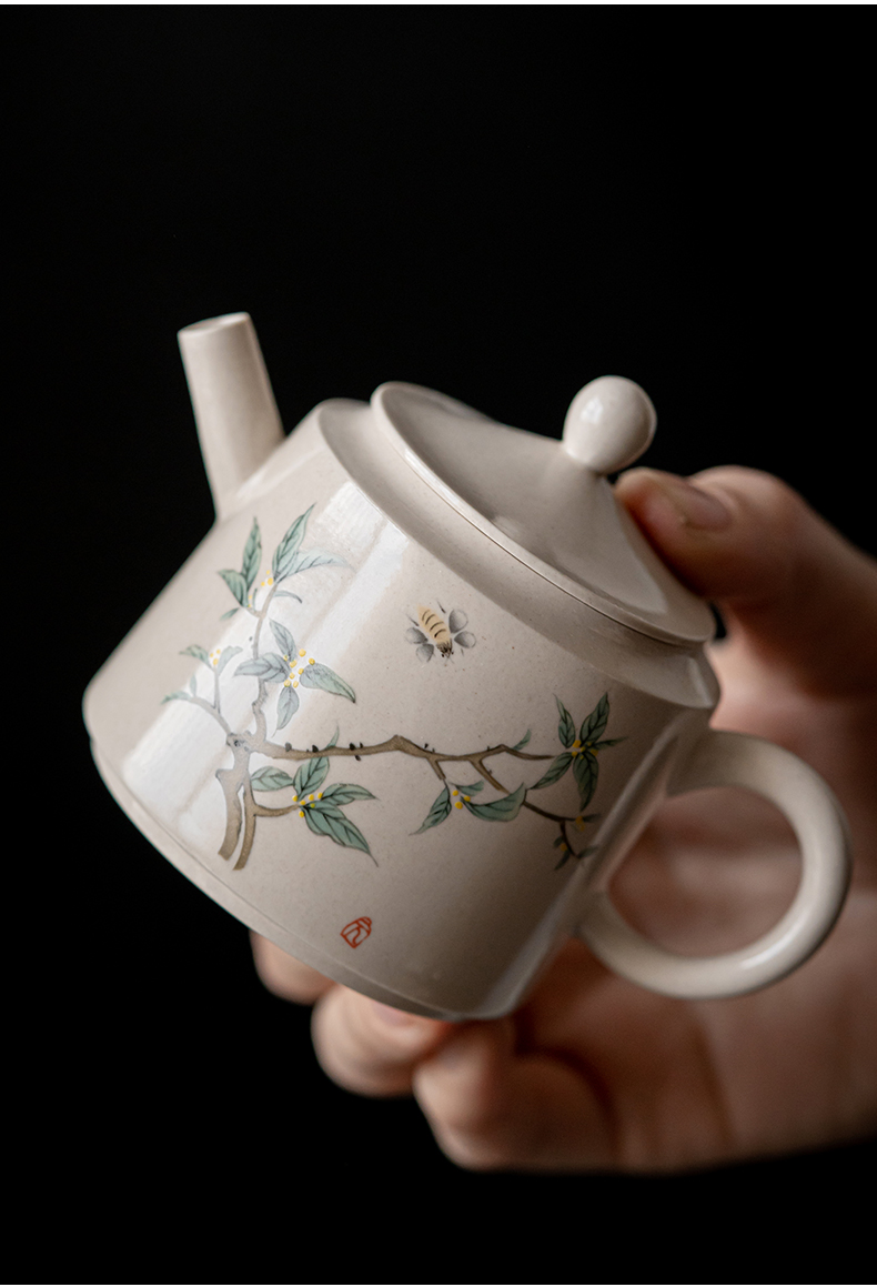 The Self - "appropriate content teapot tea jingdezhen ceramic teapot single pot of restoring ancient ways of household little teapot Japanese single