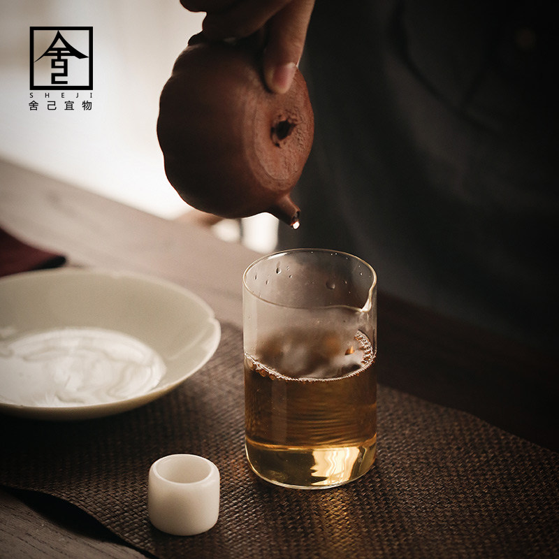 High Boron Silicon Heat Resistant Glass Justice Cup Sub Tea House Tea Sea Home Tea Tea Ceremony Tea House Accessories Office Day Style