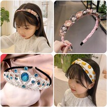 Childrens headband Korea does not hurt the head bead hair card girl does not hurt the head non-slip toothed baby headband headdress little girl