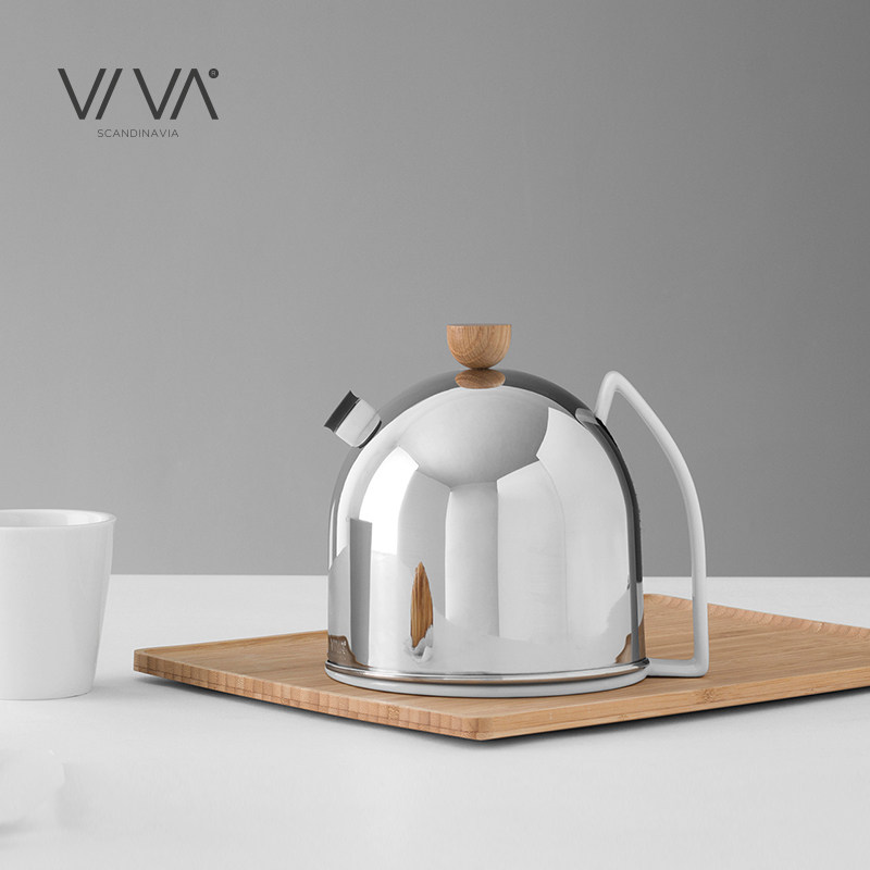 Danish VIVA Tonmaz stainless steel ceramic teapot Nordic minimalist teapot bubble teapot large number 1 28L