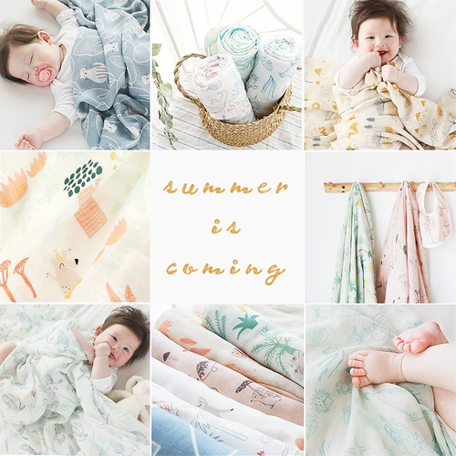 Детское марлевое летнее одеяло, тонкая сумка-одеяло