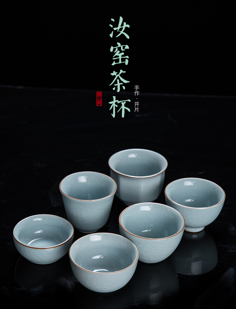 Ceramic kung fu tea cup your up BaiCai noggin hat to tea cup master single cup, bowl sample tea cup tea sets