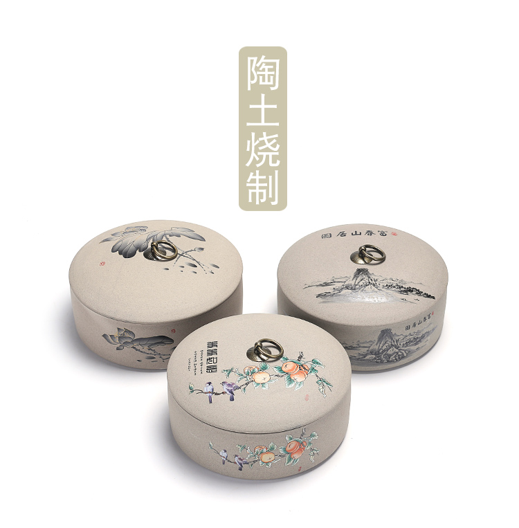 Puer tea cake tea pot ceramic seal can receive a case bigger sizes wake receives white tea tea box of household