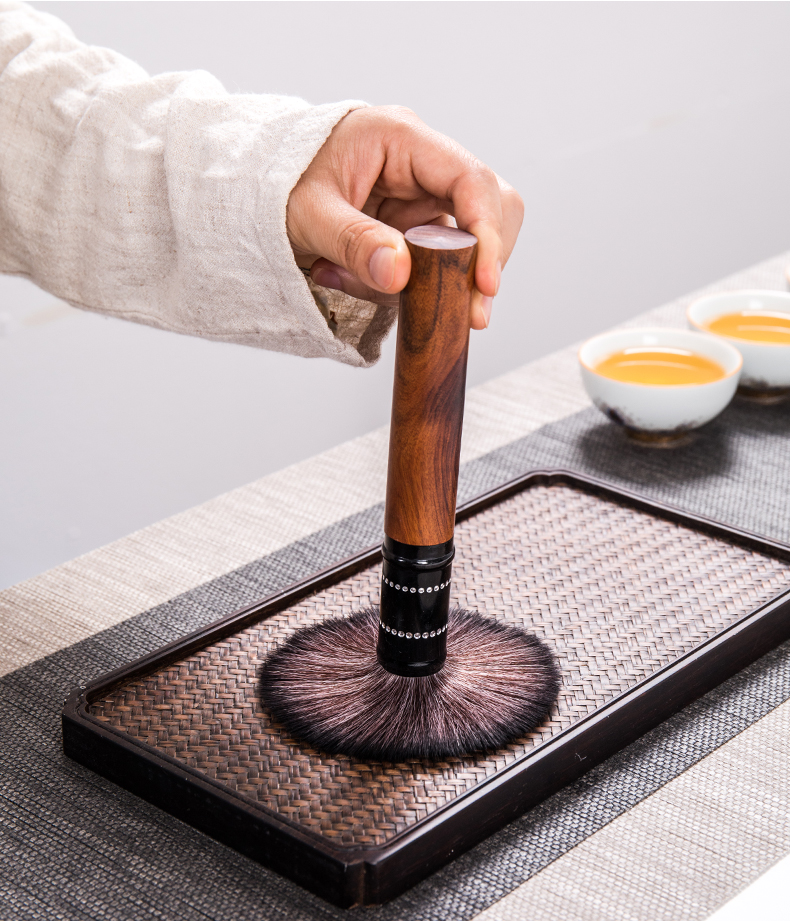 Treasure minister 's tea YangHuBi kung fu tea set brushes anti - triad tan hua limu tea tray brush spare parts for the tea taking