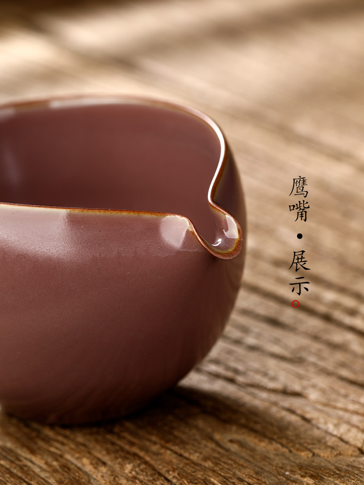 Pure manual fo red jingdezhen kunfu tea fair keller of tea, a single large high - grade ceramic high - temperature tea sets