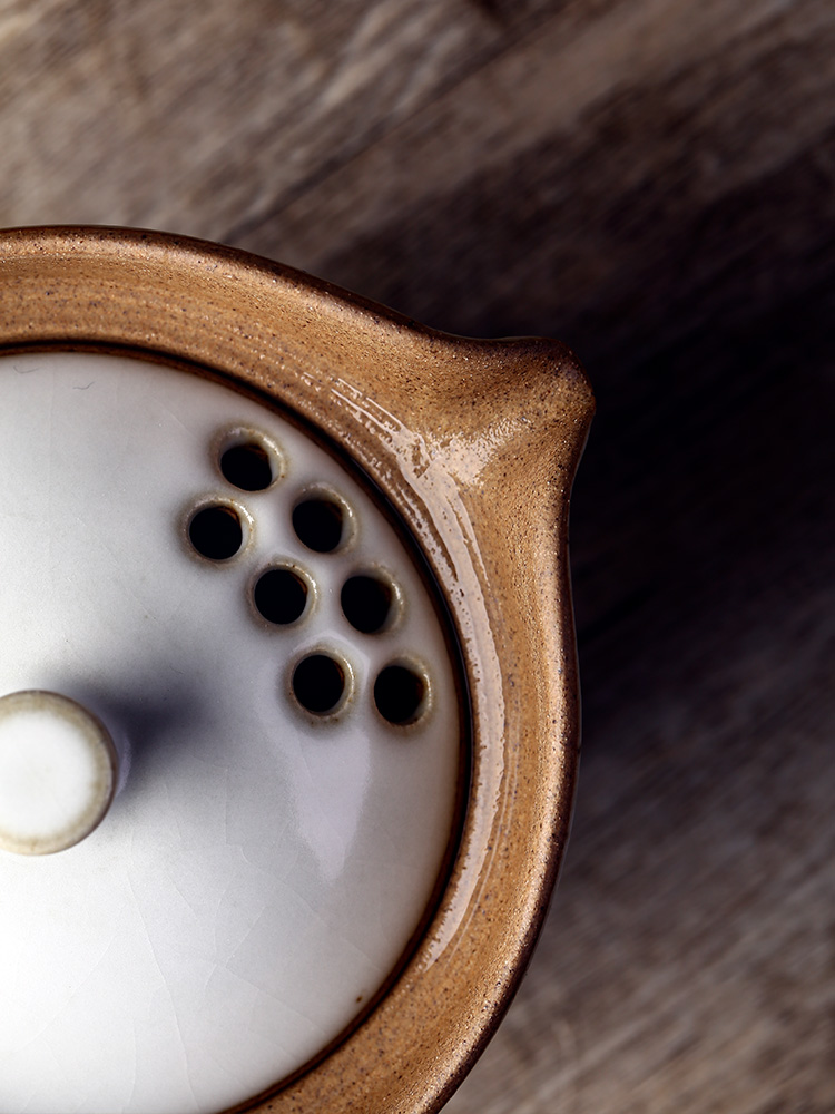 Jingdezhen kung fu tea bowl no riding tureen your up hand - made big cups chicken hand grasp pot of hot tea