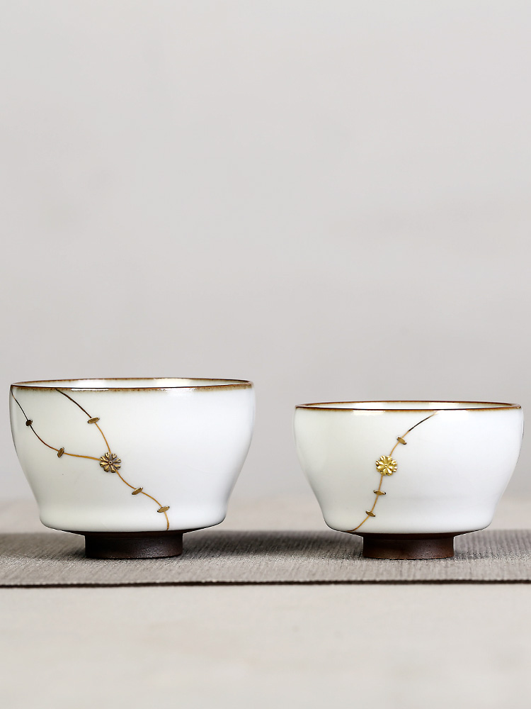 Jingdezhen 11.11 pre - sale 】 【 ru up market metrix who nail sample tea cup cup single CPU curium kung fu tea set a single hand