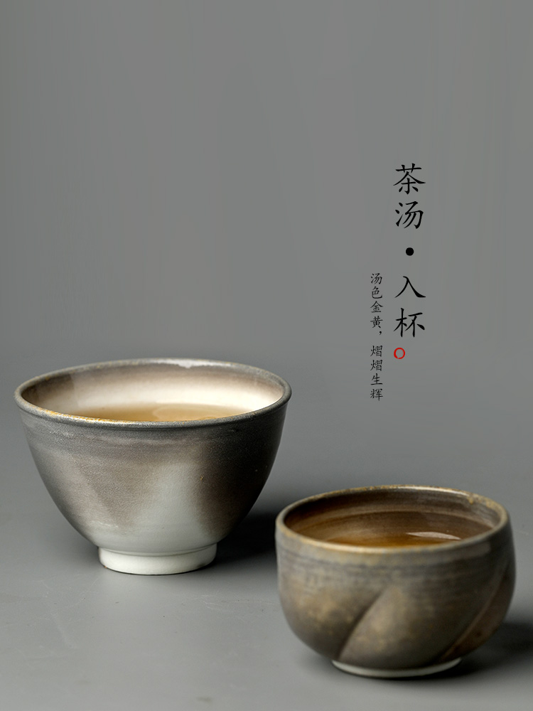 Pure manual firewood master cup single CPU jingdezhen ceramic tea set kung fu tea cup sample tea cup single Chinese teapots