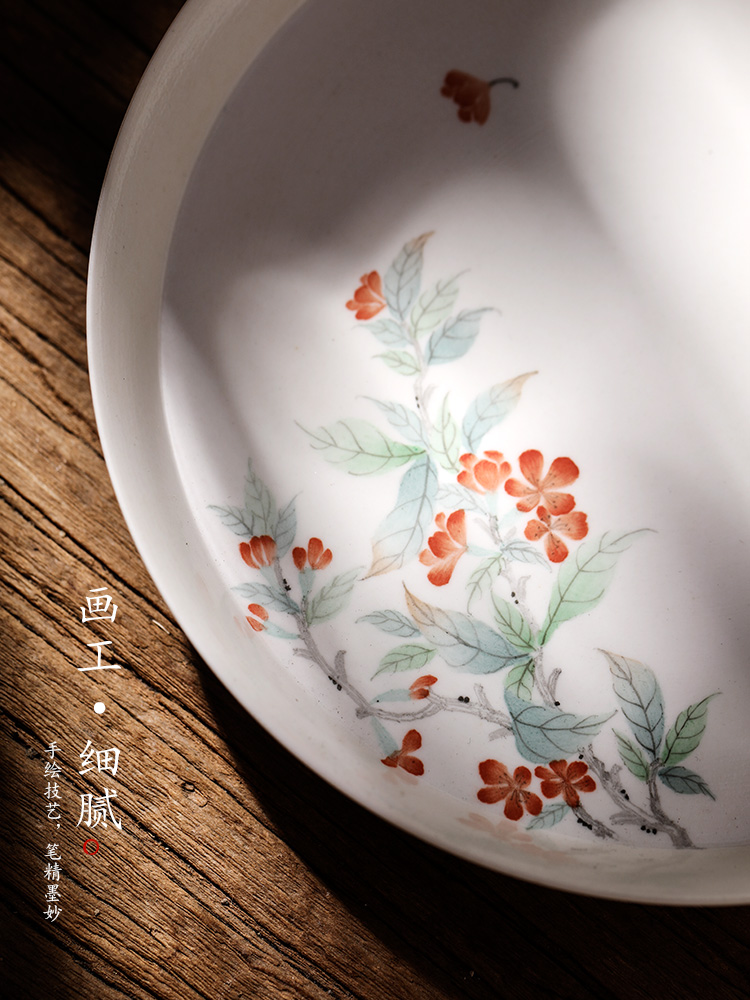 Hand - made ceramic tea tray was dry Taiwan Japanese 12 water restoring ancient ways of jingdezhen tea pot ChengChun Hand - made tea accessories