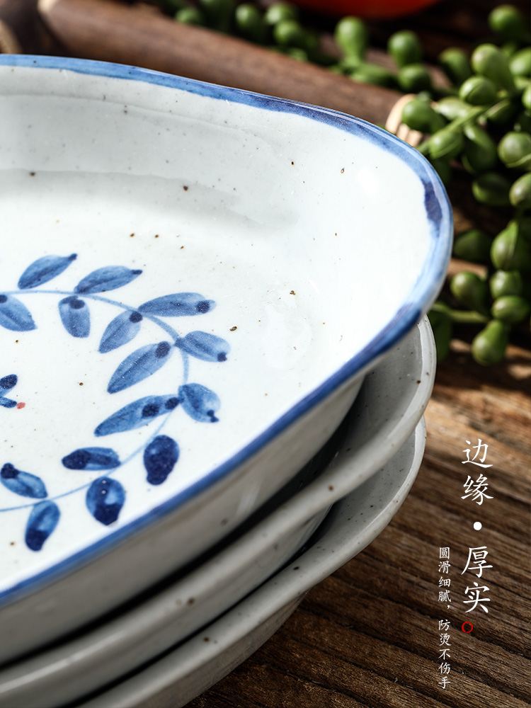 Jingdezhen porcelain tea tray was checking pot of bearing dry Taiwan Japanese ancient ceramic tea bearing hand - made large fish dishes