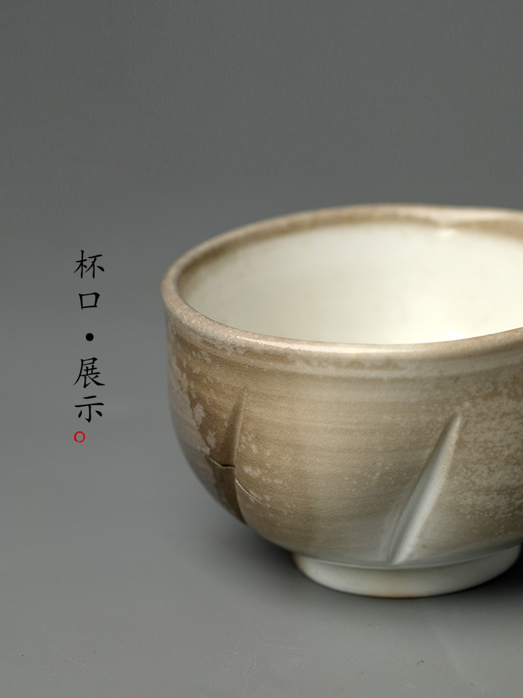 Pure manual firewood master cup single CPU jingdezhen ceramic tea set kung fu tea cup sample tea cup single Chinese teapots