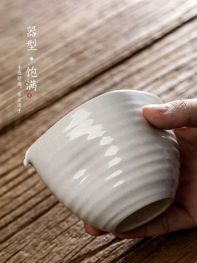 Pure manual points of tea ware jingdezhen ceramic plant ash fair keller kung fu tea set high temperature resistant individual tea accessories