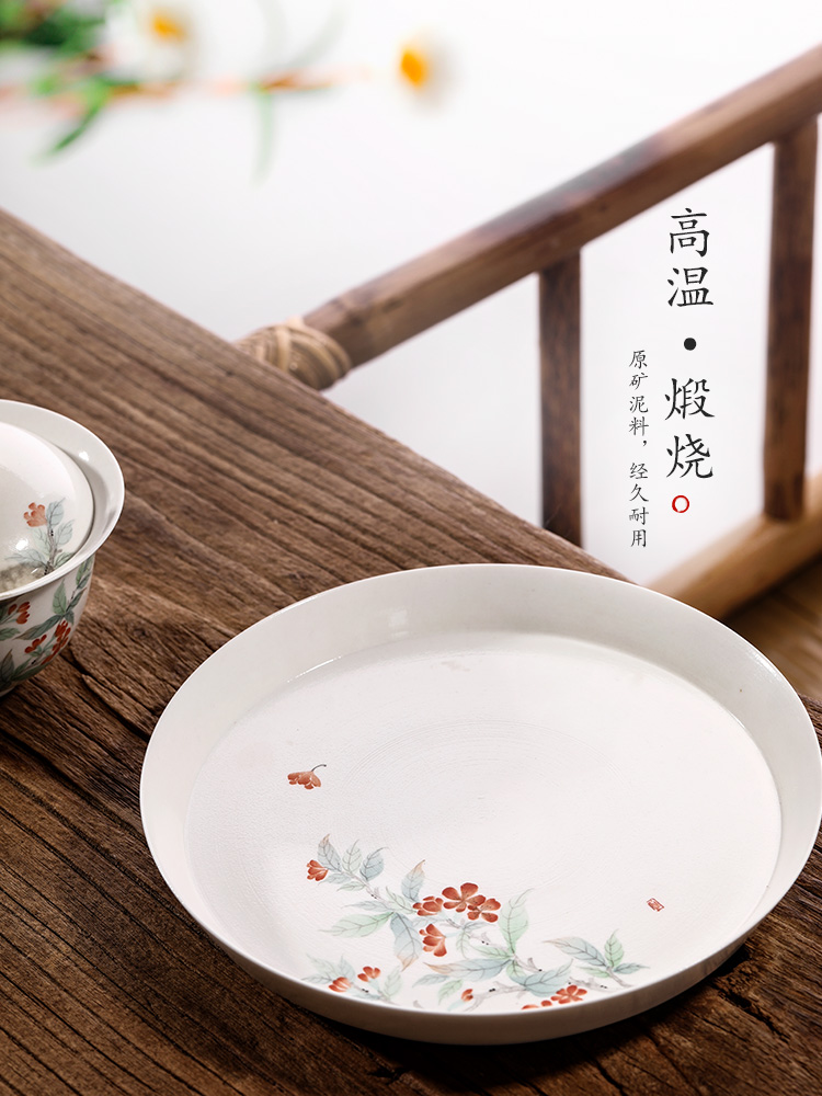 Hand - made ceramic tea tray was dry Taiwan Japanese 12 water restoring ancient ways of jingdezhen tea pot ChengChun Hand - made tea accessories