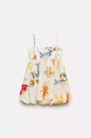 Summer new women's one-shoulder short high-puff printed suspender skirt 2986141 330