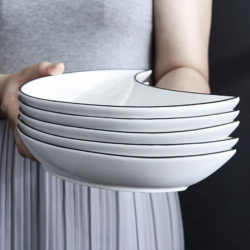 Trill in same ceramic creative dishes suit web celebrity plate suit platter plate combination of modern home