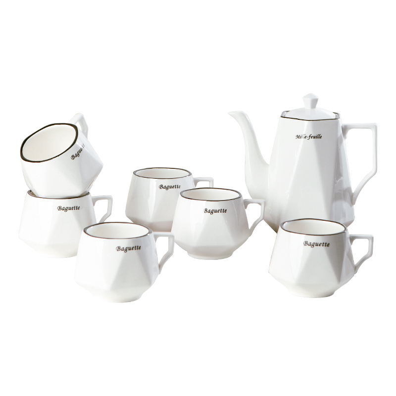 Ceramic cup suit contracted and I boreal Europe style cup home coffee cup small delicate creative living room kettle