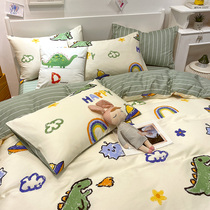 Hengyuan Xiangxiang Cute Cotton Cartoon Bed Four Bed Kids Bed for Boys Bed and Bed Set