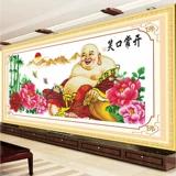 Xiaokou часто открывает сан Maitreya Buddha самого ручной вышивки ручной вышивкой