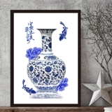 Синий и белый фарфор 2021 Новый 5D Хрустальная бриллиантовая наклейка