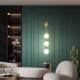 Simple modern all-copper wall lamp living room LED lamp creative personality bedroom study decorative lamp