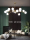 All-Copper Light Luxury Crystal Chandelier for Living Room, Modern Minimalist Dining Room, Bedroom, Nordic Creative Personality Internet-Famous Magic Bean Lighting Fixtures