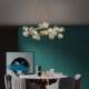 Simple Modern Light Luxury All-Copper Living Room Chandelier, Elegant Dining Room Crystal Lamp, Creative Designer High-End Lighting Fixtures
