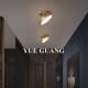 Nordic All-Copper Balcony Ceiling Light, Corridor Light, Modern Minimalist Cloakroom Foyer Entrance Light