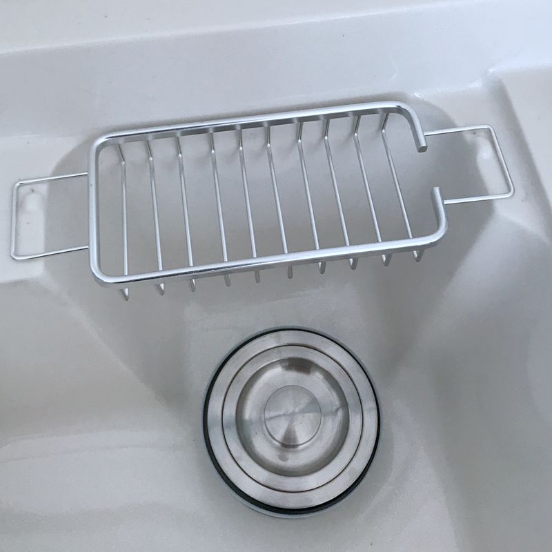 Space Aluminum Soap Basket Laundry Cabinet Rack Laundry Tank Draining Basket Laundry Pool Drain rack Basin Soap Rack Coarse-Taobao